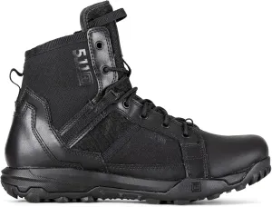 5.11 Tactical Men's Work Boots, 6-Inch, Side Zipper, All Terrain Boot, Black, Style 12439ABR