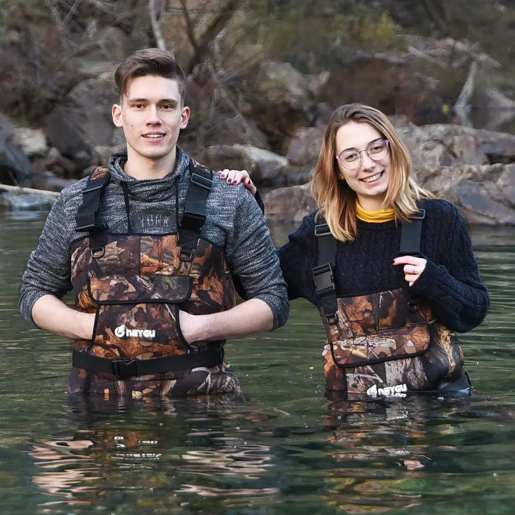 5mm Neoprene Waders with 1500g Weight Rubber Boots