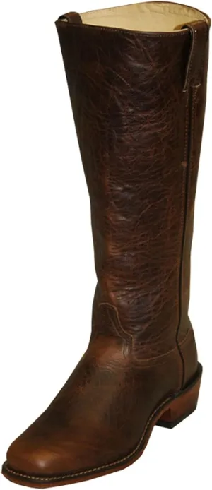 Abilene Men's Leather Casual Fashion Cowboy Boots Broad Square Toe, 1" Heel, 16" Western Style