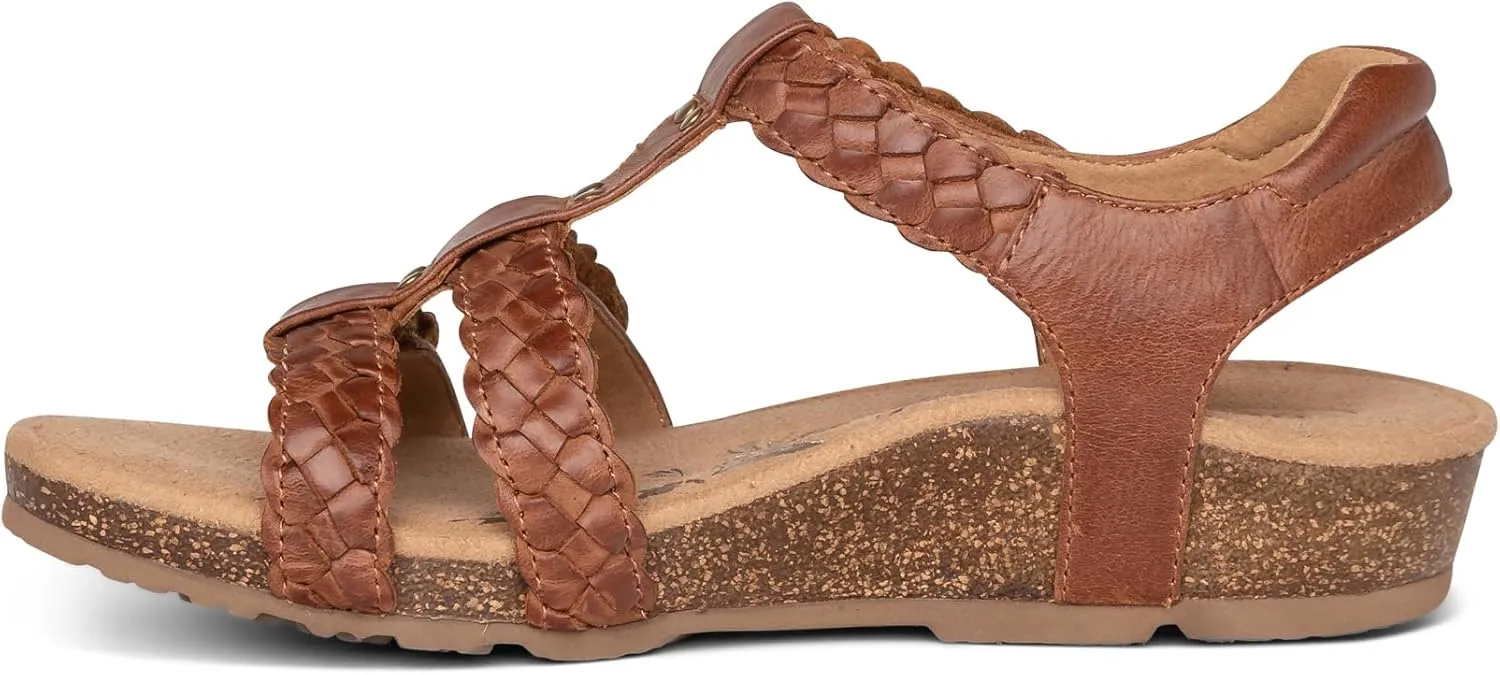 Aetrex Women's Reese Orthopedic Gladiator Sandals for Women - Adjustable Womens Sandals with Removable Center Strap