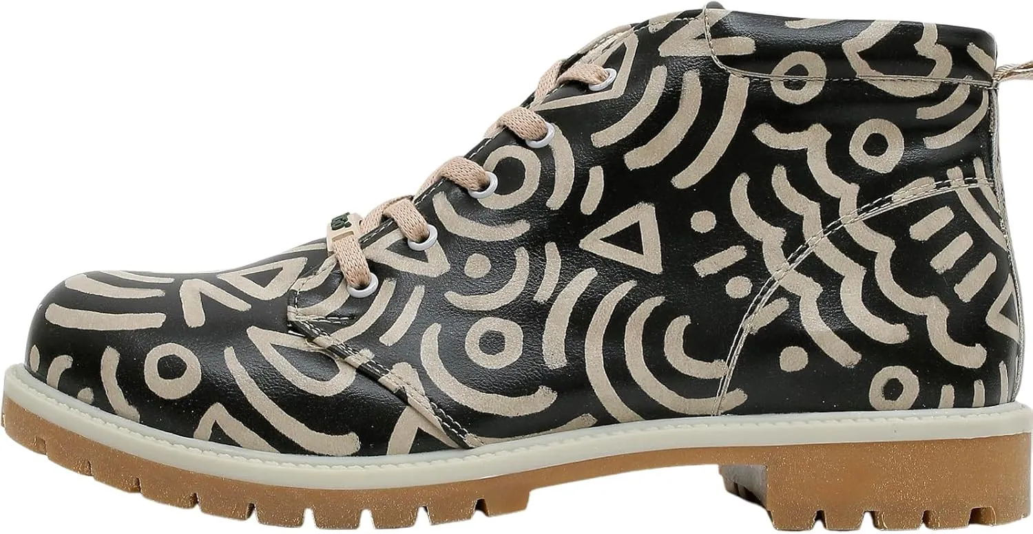 Ankle Boots for Men - Vegan Leather and Unique Design Casual Boots for Men