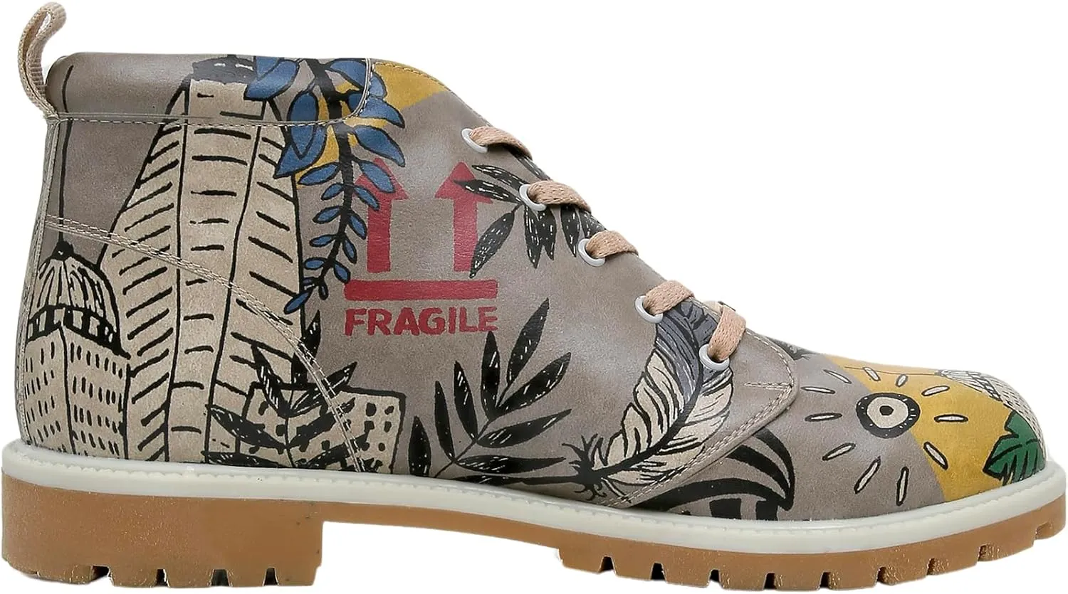 Ankle Boots for Men - Vegan Leather and Unique Design Casual Boots for Men