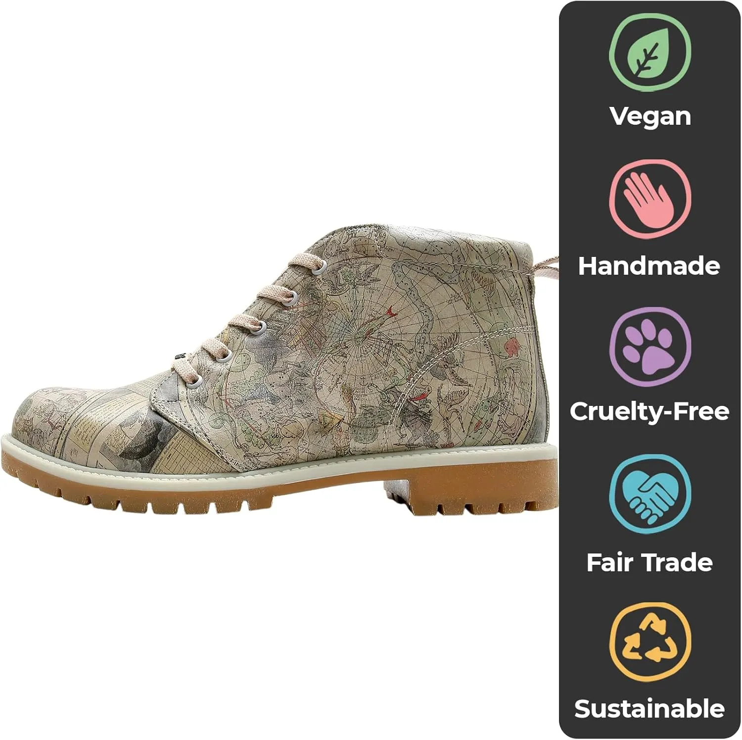 Ankle Boots for Men - Vegan Leather and Unique Design Casual Boots for Men