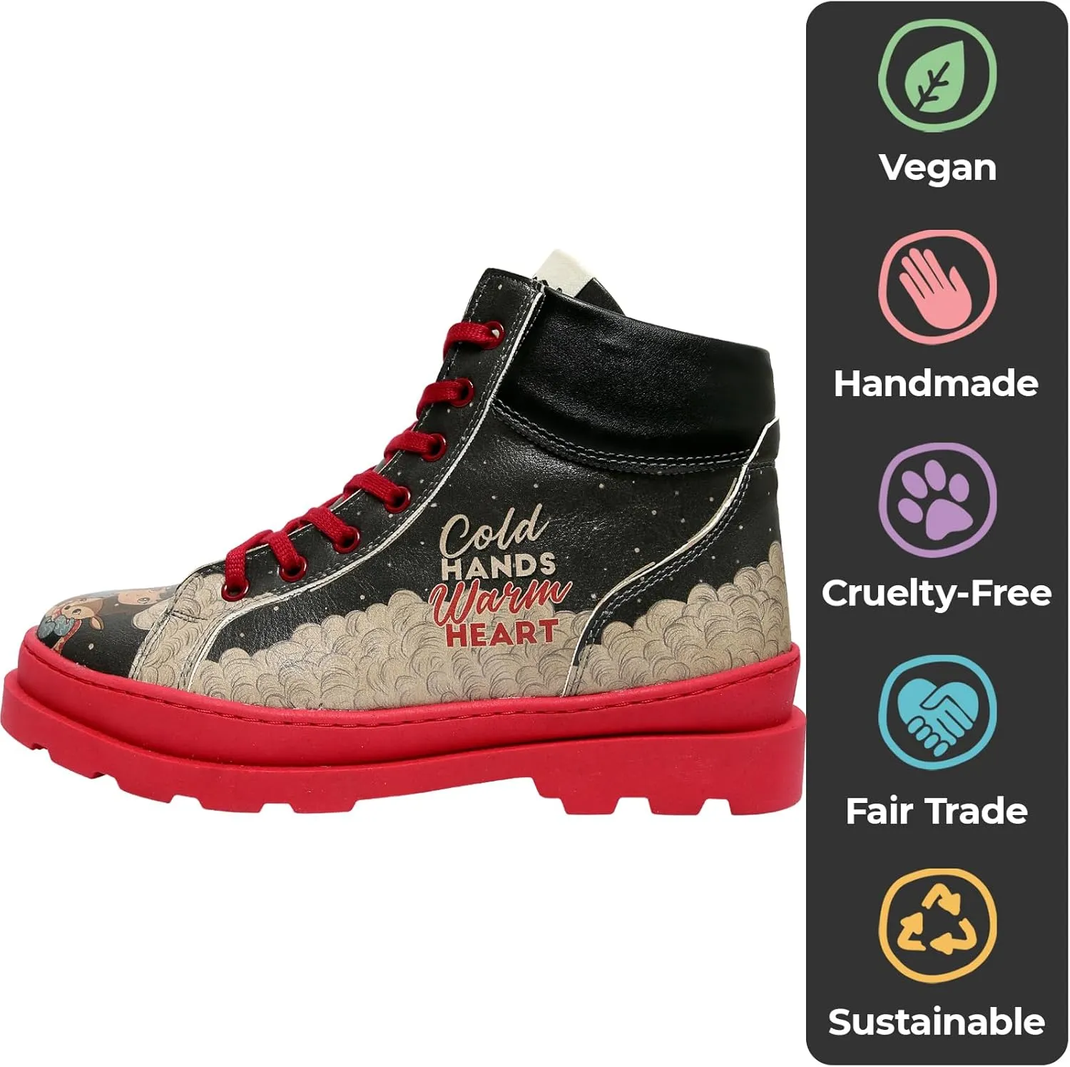 Ankle Boots for Women - Vegan Leather and Handmade Women Booties and Ankle Boots,