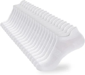 Ankle Socks Women's and Mens Thin Athletic Running Low Cut No Show Short Socks With Heel Tab 6/10 Pairs