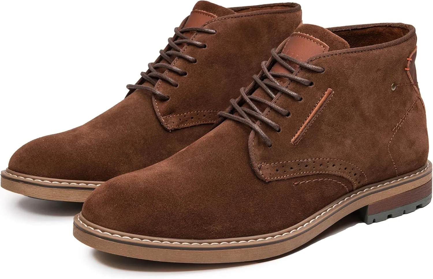 Arkbird Mens Chukka Boots Suede Leather Classic Fashion Casual Ankle Lace-up Dress Boots for Men