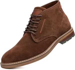 Arkbird Mens Chukka Boots Suede Leather Classic Fashion Casual Ankle Lace-up Dress Boots for Men