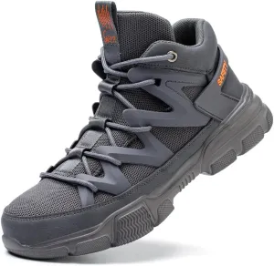 Asiman Steel Toe Shoes for Men Women Indestructible Lightweight Comfortable Safety Work Shoes Slip-Resistant Composite Toe Construction Boots