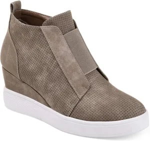 Athlefit Women's Wedge Sneakers Hidden Heel Platform Wedge Booties Hidden Wedgie Sneakers