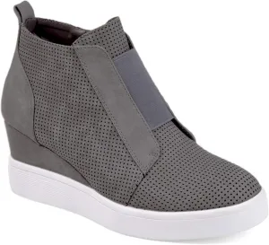 Athlefit Women's Wedge Sneakers Hidden Heel Platform Wedge Booties Hidden Wedgie Sneakers