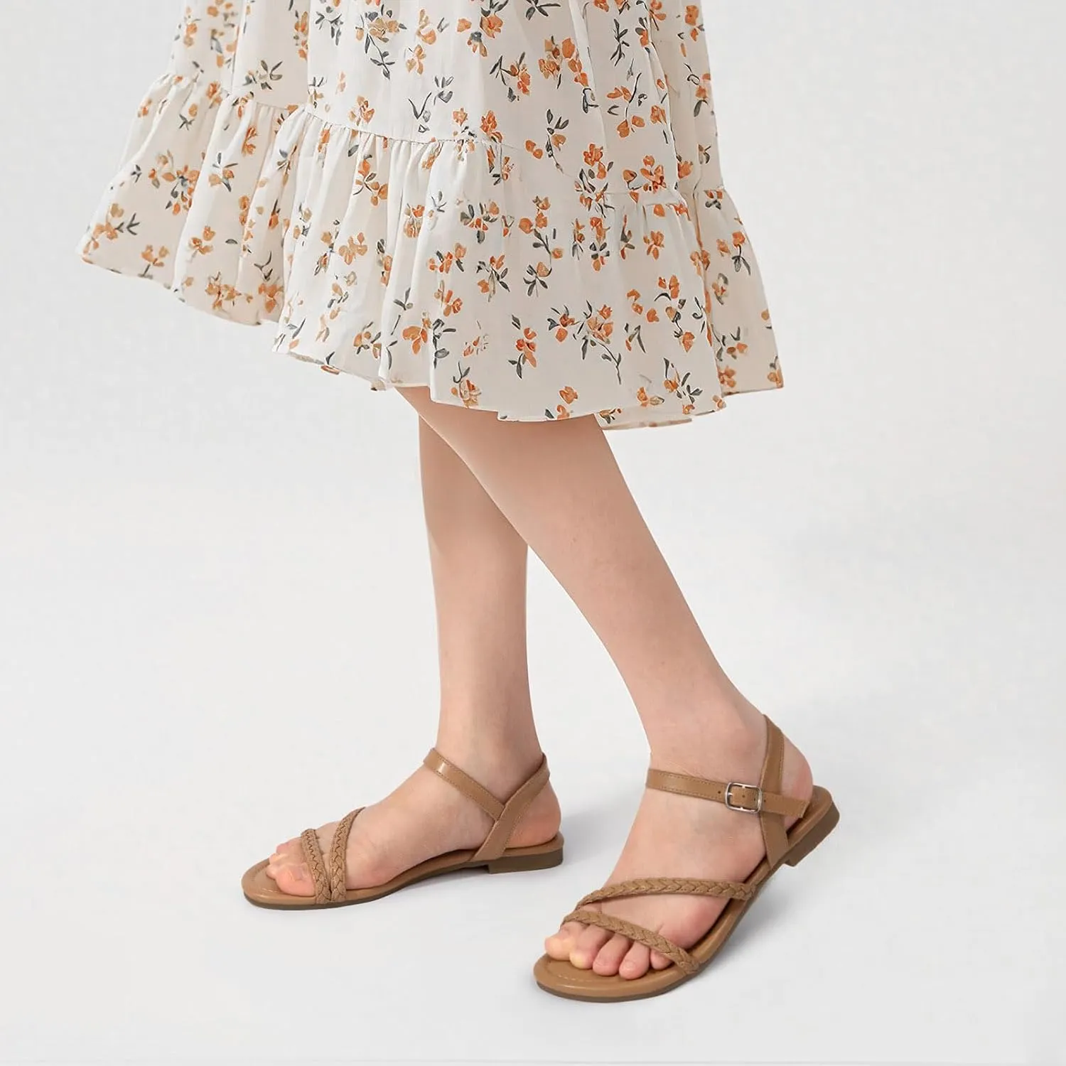 ATHMILE Womens Sandals Dressy Summer Flat Comfortable On Beach Gladiator Cute Slides Casual Braided Sandals for Women 2025 Size 5-10