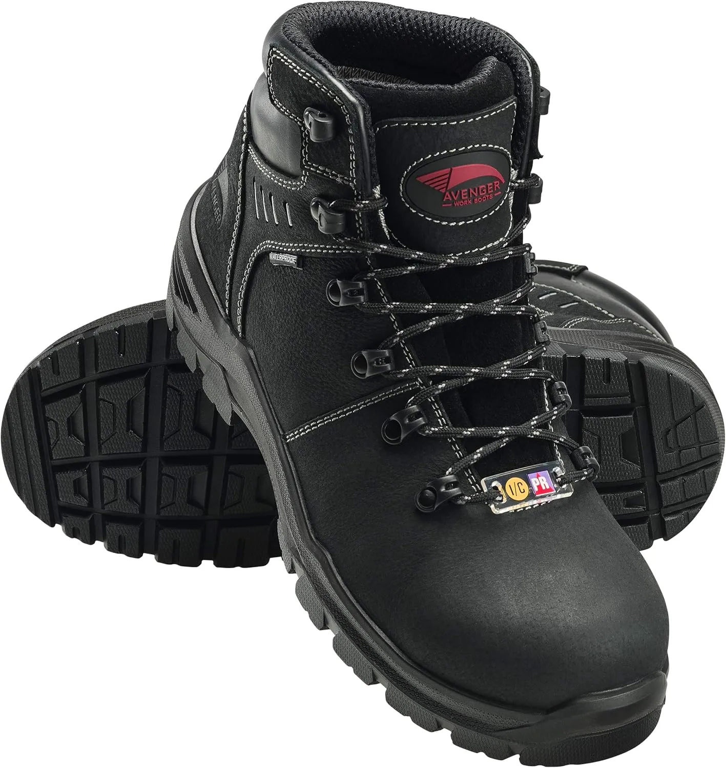 Avenger Work Boots Men's A7400 Foundation 6" Carbon Toe Waterproof Work Boot
