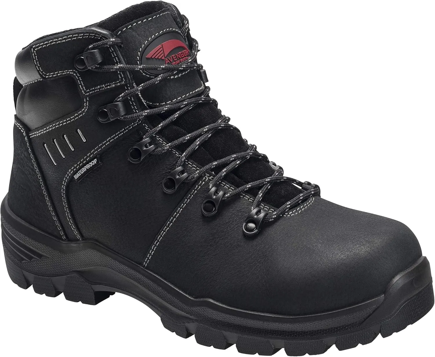 Avenger Work Boots Men's A7400 Foundation 6" Carbon Toe Waterproof Work Boot