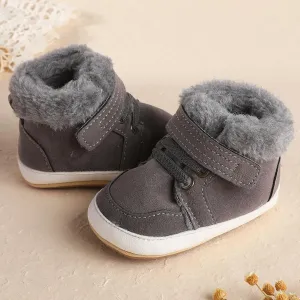 Baby Boys Girls High Top Ankle PU Leather Sneakers Soft Rubber Sole Infant Moccasins Newborn Oxford Loafers Anti-Slip Toddler Wedding Uniform Dress Shoes