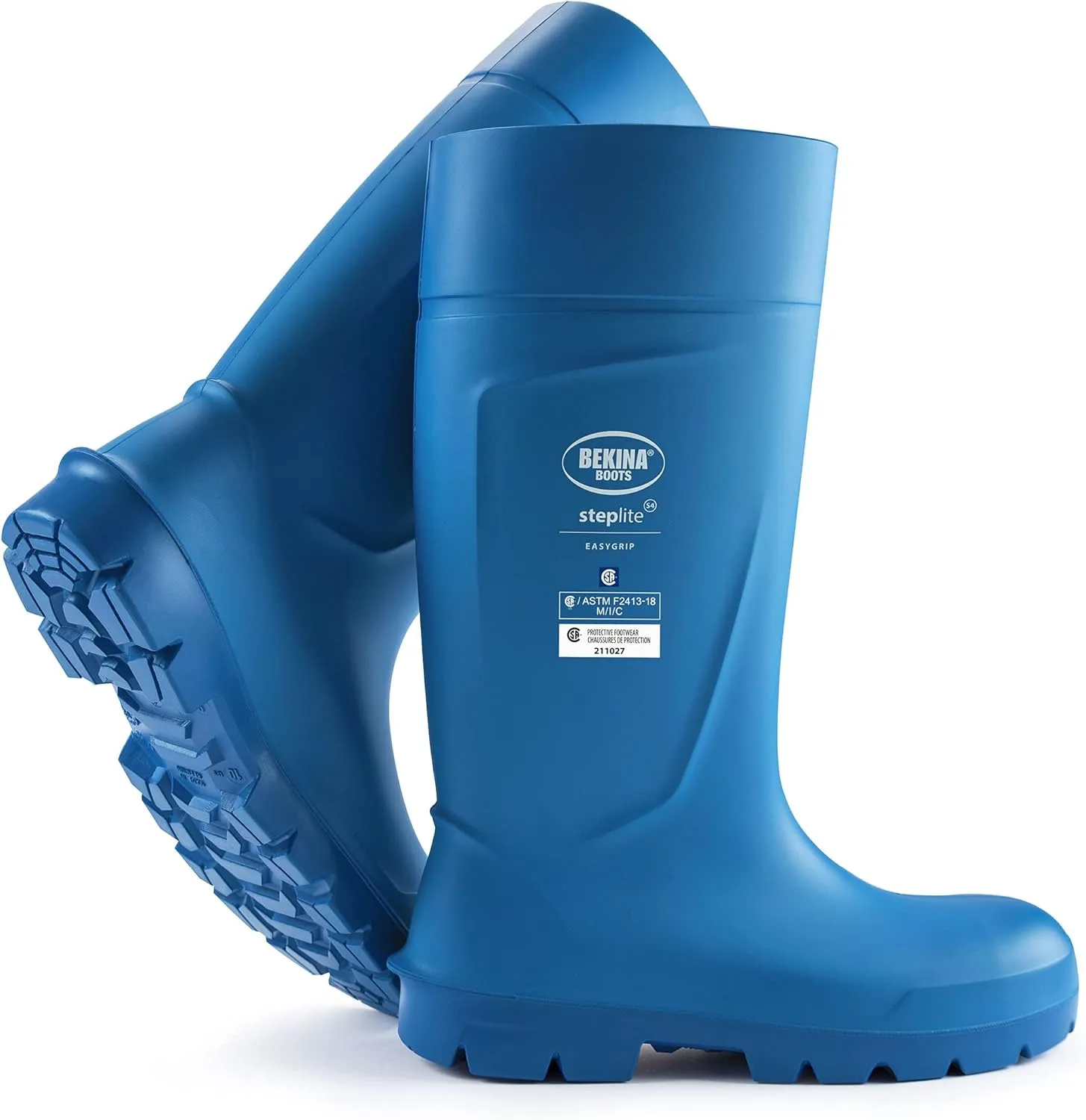 Bekina Steplite EasyGrip S4 Safety Toe Wellington Boots for Men and Women - Lightweight Waterproof SRC Certified Non Slip Steel Toe Boots for Men and Women