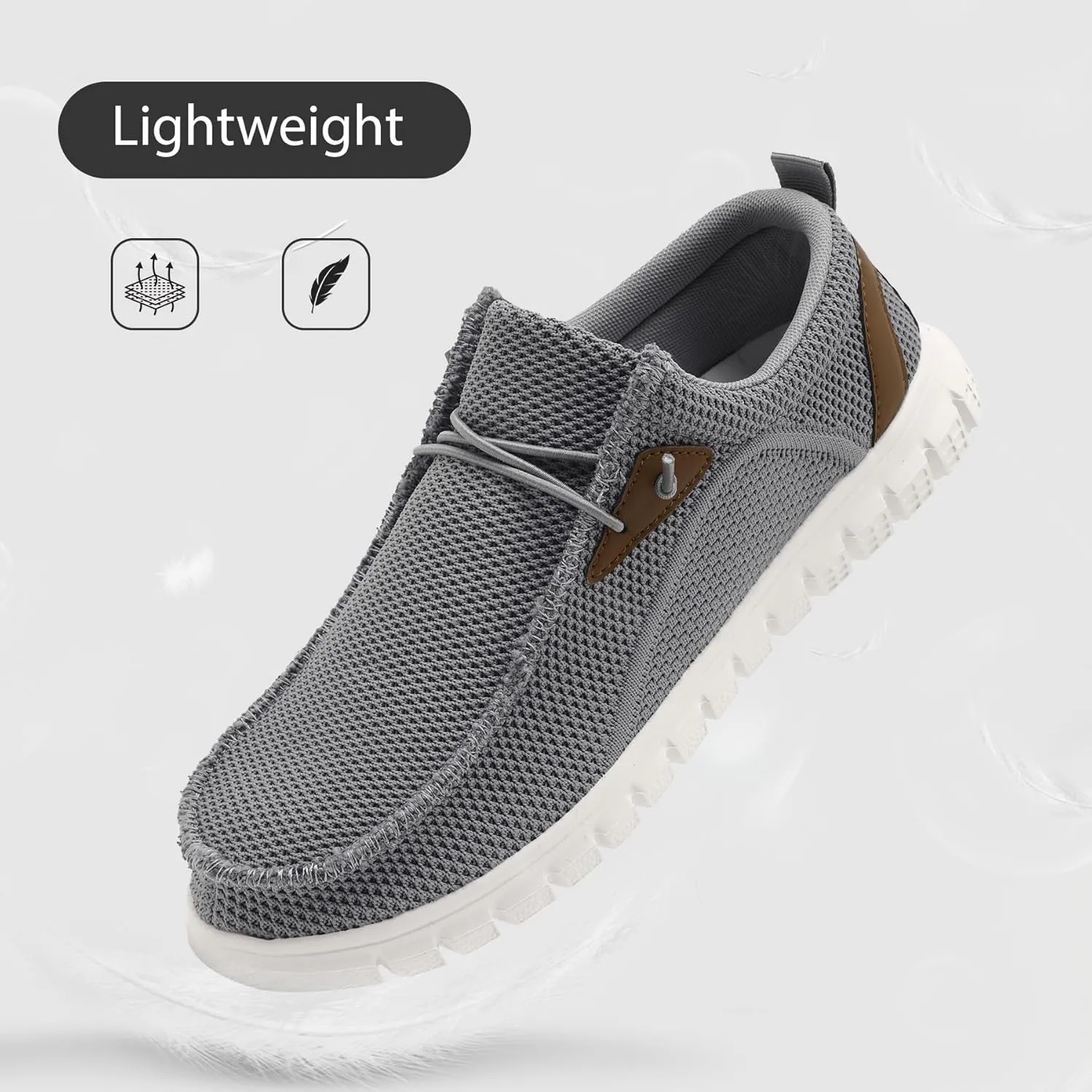Black Shoes Mens Loafers & Slip-ons|Casual Dress Business Boat Shoes Lightweight Slip on Walking Sneakers Slippers
