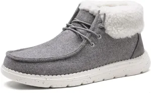 Bruno Marc Women's Ankle Fur Lace-up Warm Boots