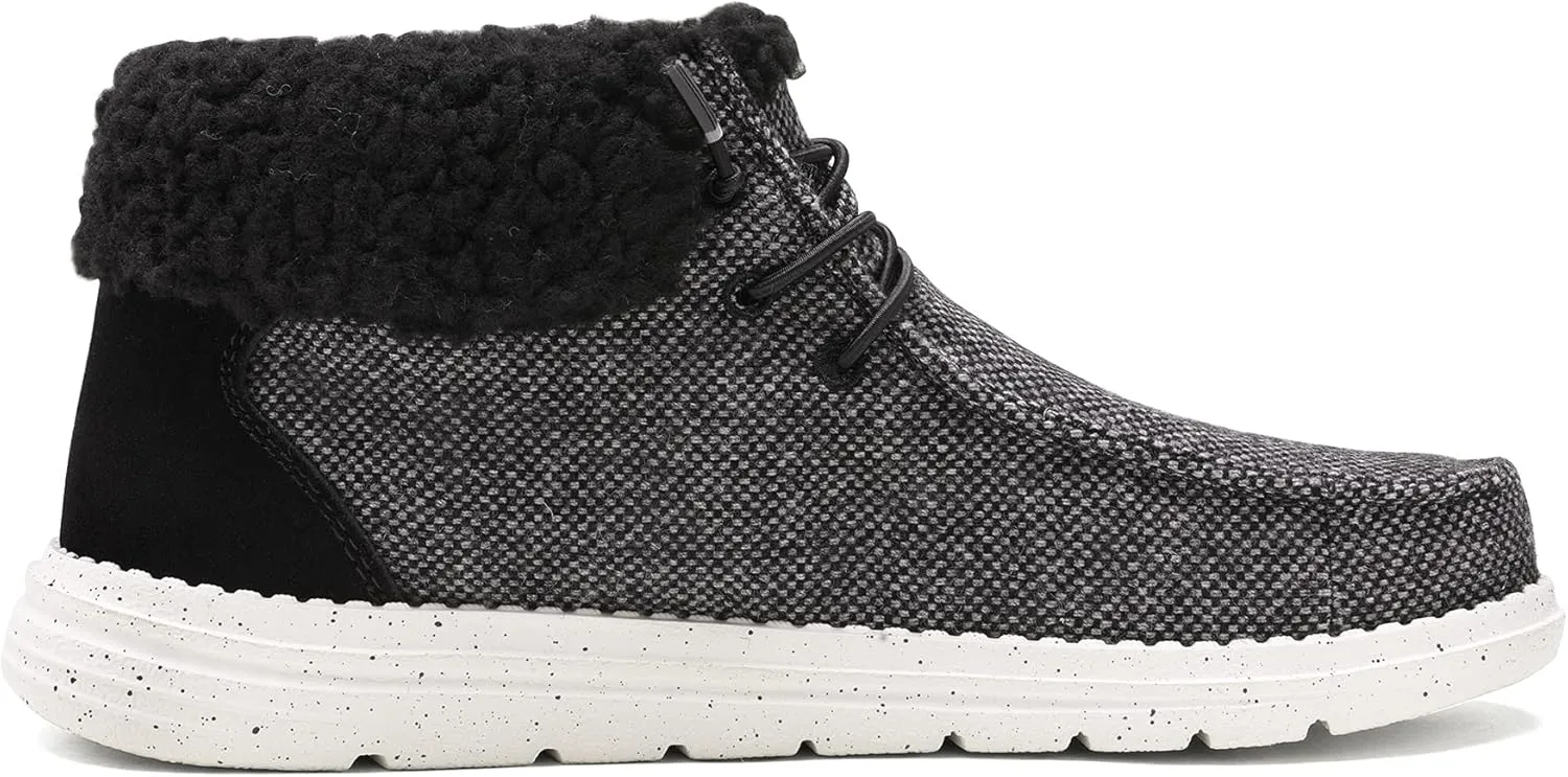 Bruno Marc Women's Ankle Fur Lace-up Warm Boots