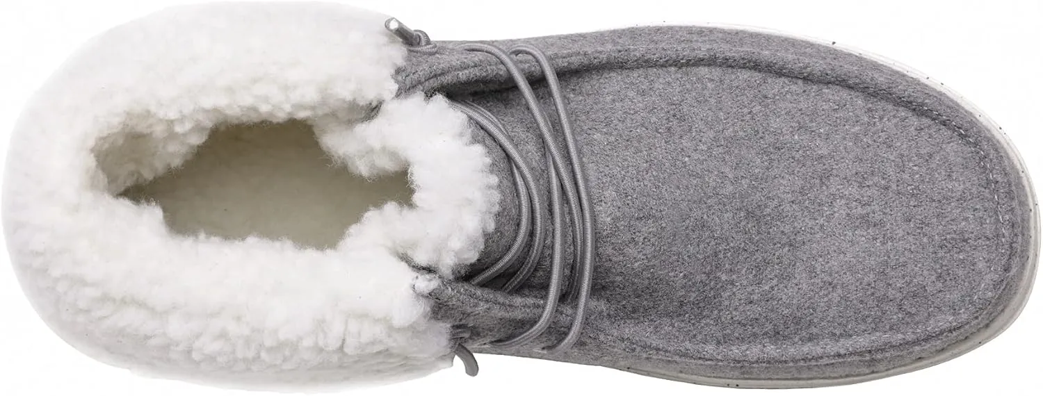 Bruno Marc Women's Ankle Fur Lace-up Warm Boots