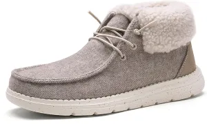 Bruno Marc Women's Ankle Fur Lace-up Warm Boots