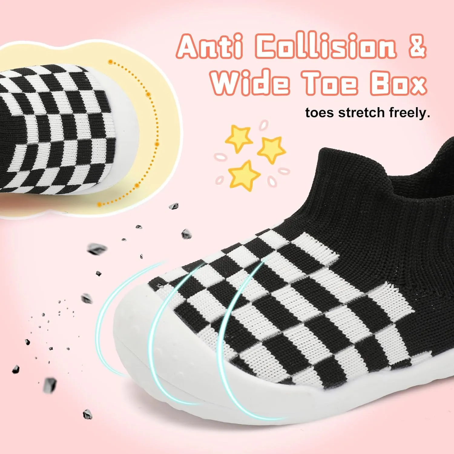 Centipede Demon Baby Shoes Baby Boys Girls Sock Shoes Breathable Infants Toddlers Slippers Indoor Outdoor Boots First Walking Shoe Slip On Sneakers Non Slip with Soft Rubber Soles
