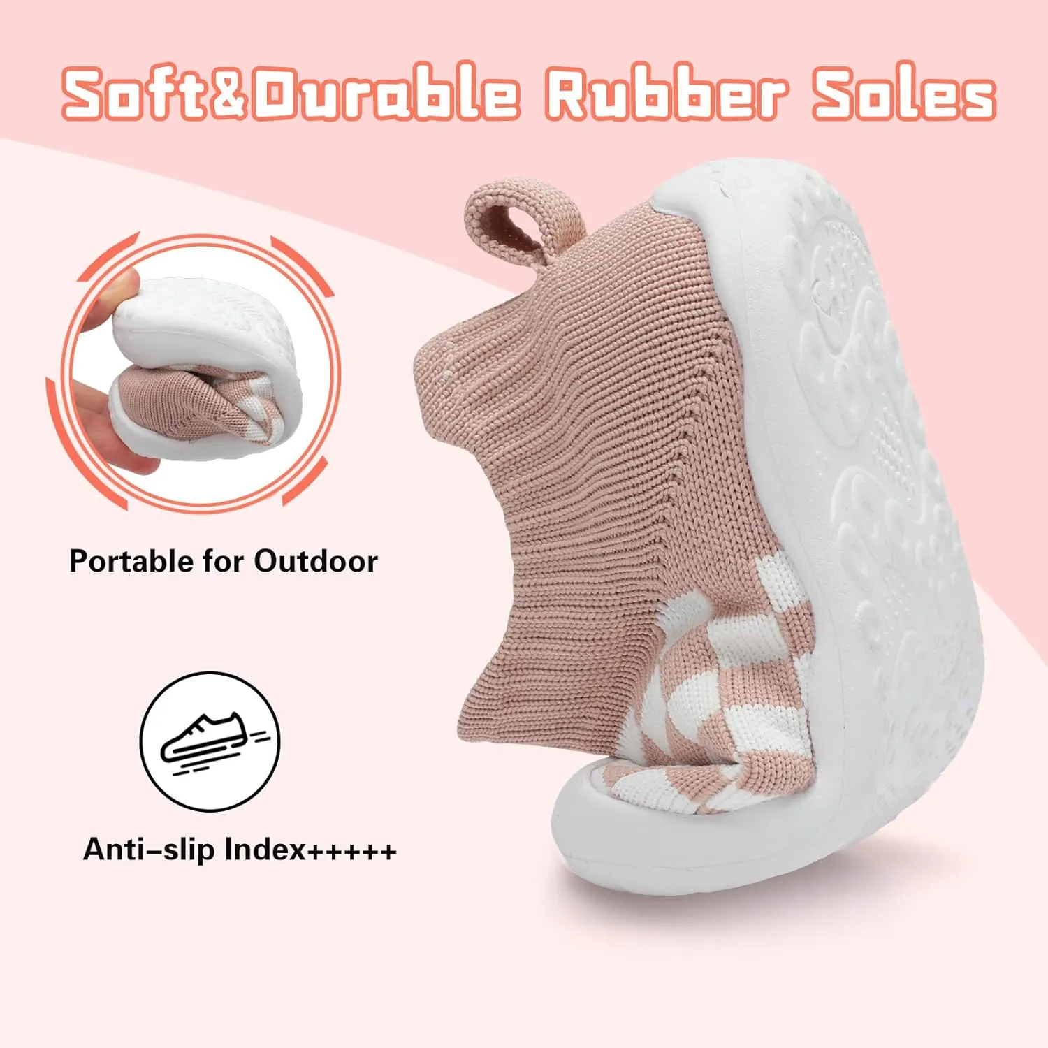Centipede Demon Baby Shoes Baby Boys Girls Sock Shoes Breathable Infants Toddlers Slippers Indoor Outdoor Boots First Walking Shoe Slip On Sneakers Non Slip with Soft Rubber Soles