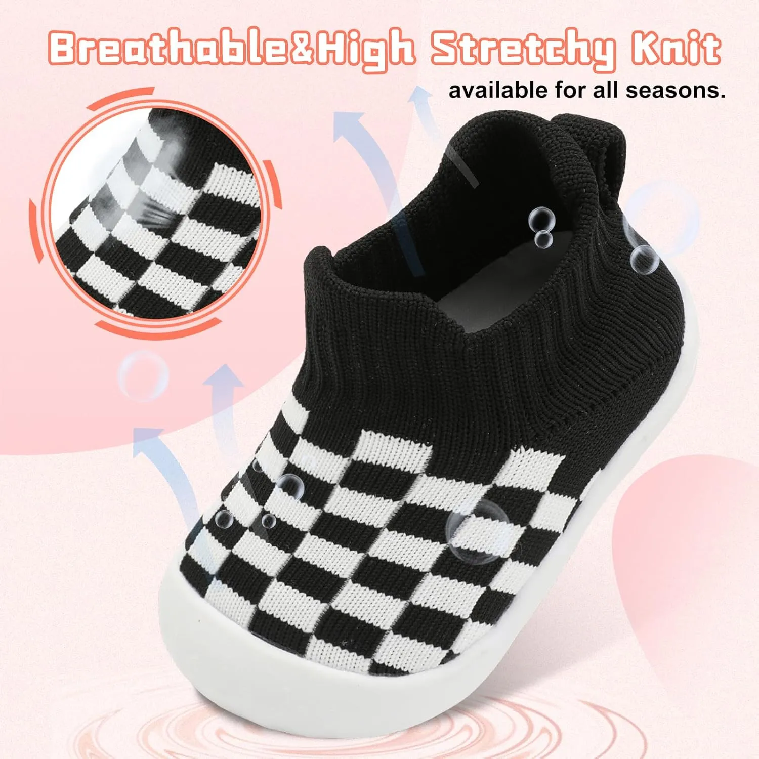 Centipede Demon Baby Shoes Baby Boys Girls Sock Shoes Breathable Infants Toddlers Slippers Indoor Outdoor Boots First Walking Shoe Slip On Sneakers Non Slip with Soft Rubber Soles