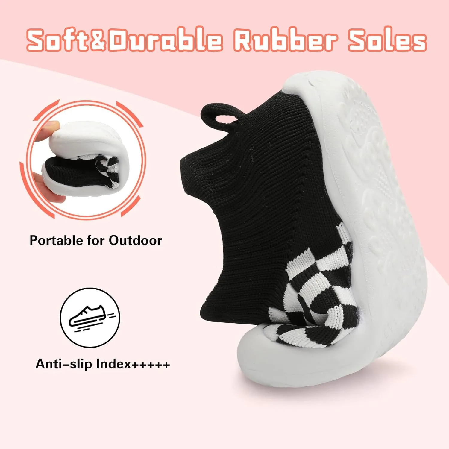 Centipede Demon Baby Shoes Baby Boys Girls Sock Shoes Breathable Infants Toddlers Slippers Indoor Outdoor Boots First Walking Shoe Slip On Sneakers Non Slip with Soft Rubber Soles