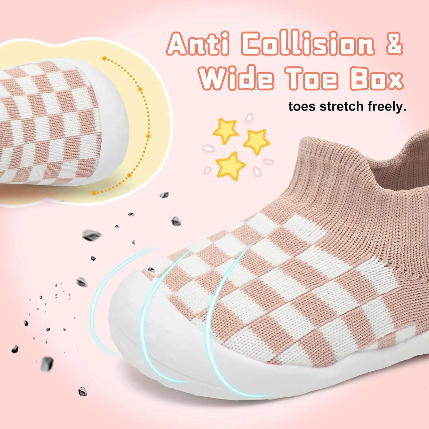 Centipede Demon Baby Shoes Baby Boys Girls Sock Shoes Breathable Infants Toddlers Slippers Indoor Outdoor Boots First Walking Shoe Slip On Sneakers Non Slip with Soft Rubber Soles
