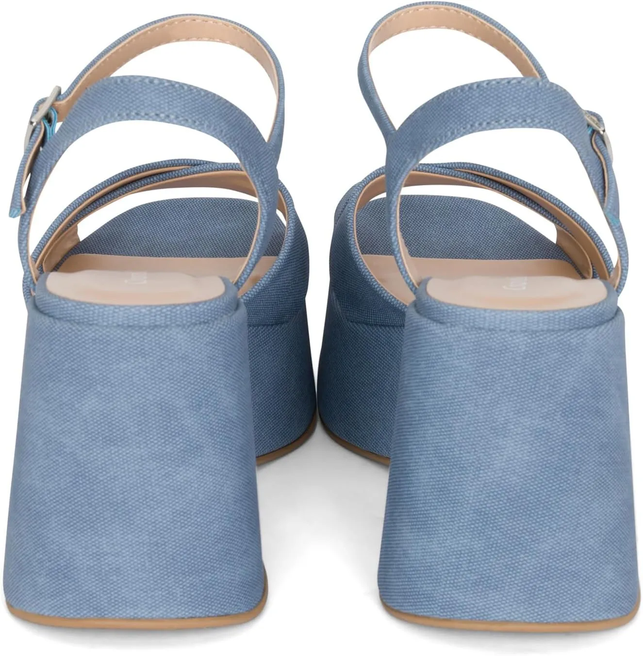Chariot & Co -Daystar- Womens Open Toe Ankle Strap Wedges Heels Platform Trendy Summer Sandals
