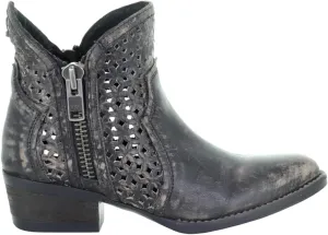 Circle G Women's Cut-Out Booties Round Toe
