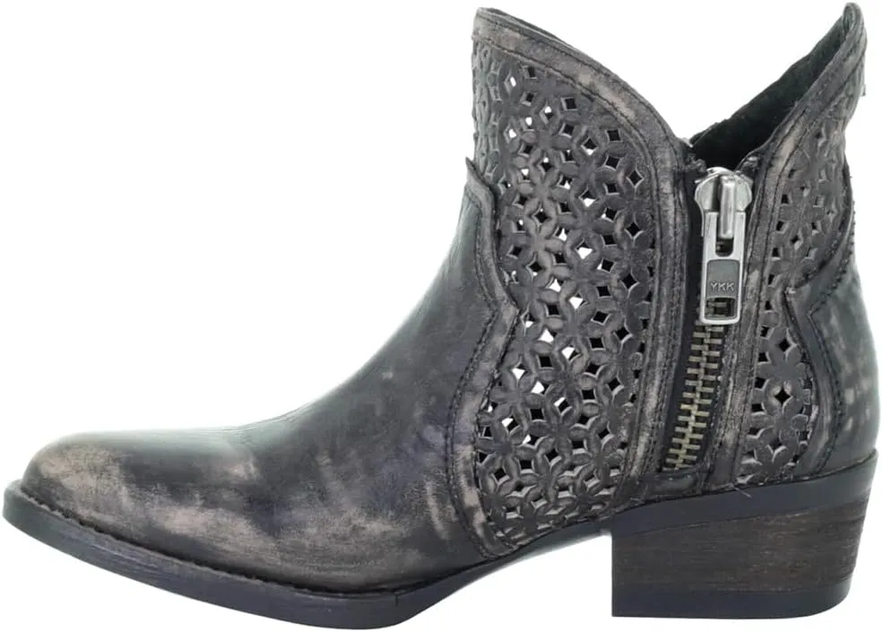 Circle G Women's Cut-Out Booties Round Toe