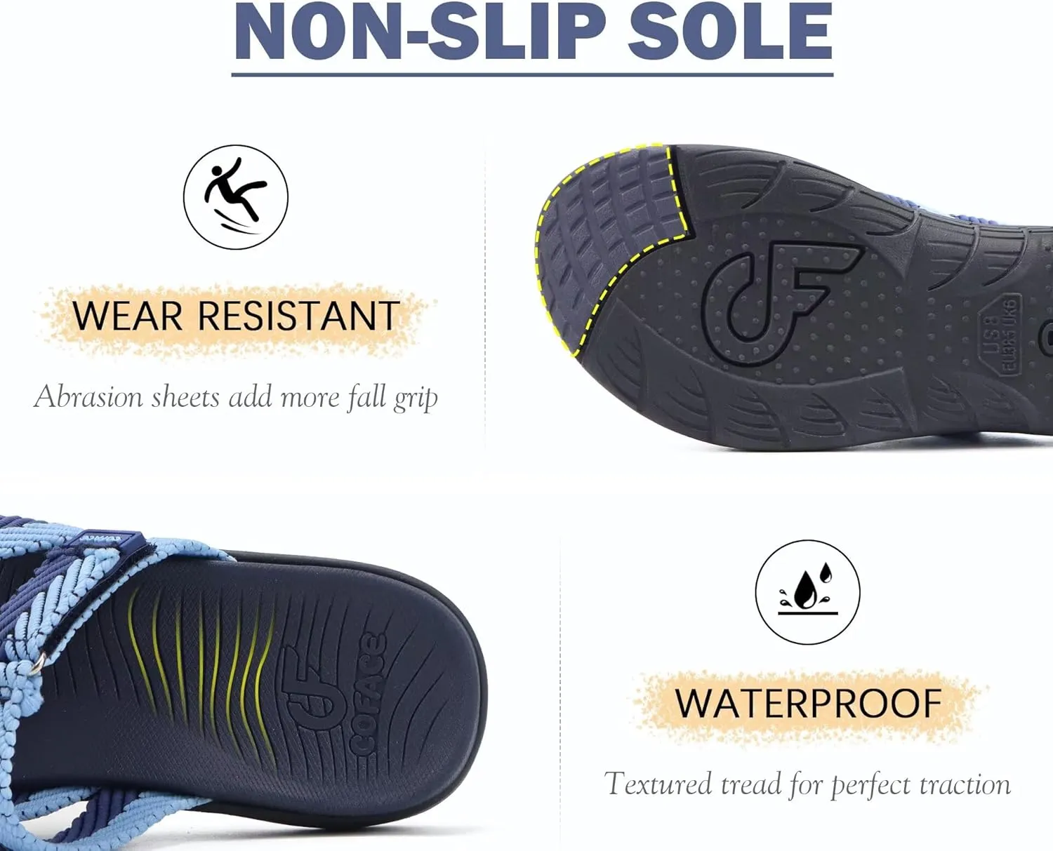 COFACE Womens Trendy Orthotic Flip Flops Lightweight Yoga Mat Thick Cushion Walking Thong Sandals Adjustable Slip On Slippers With Comfortable Plantar Fasciitis Arch Support