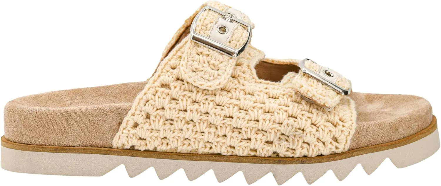 Corkys Footwear Women's Dash Sandals - Featuring Two Straps With Adjustable Buckles, A Soft Lined and Cushioned Insole, and All Day Wear - Chic and Trendy