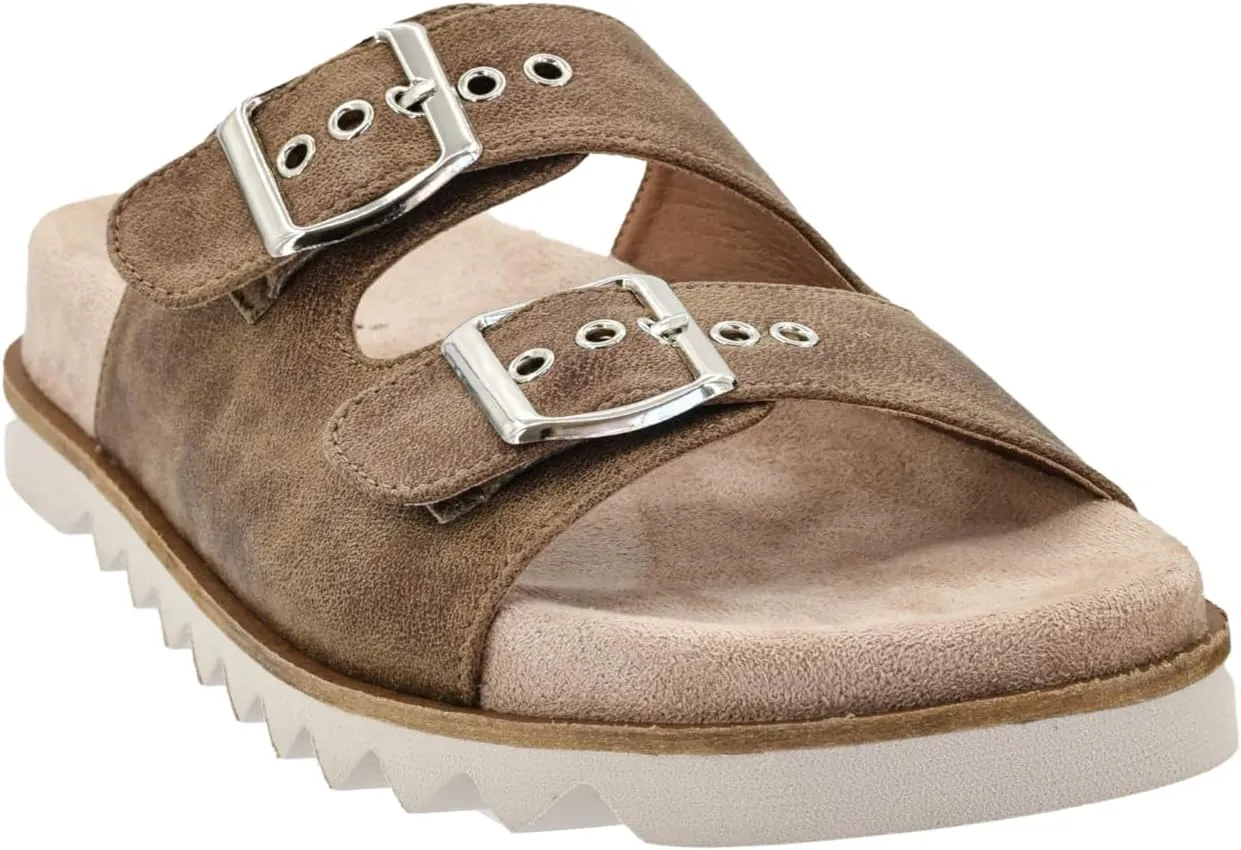Corkys Footwear Women's Dash Sandals - Featuring Two Straps With Adjustable Buckles, A Soft Lined and Cushioned Insole, and All Day Wear - Chic and Trendy