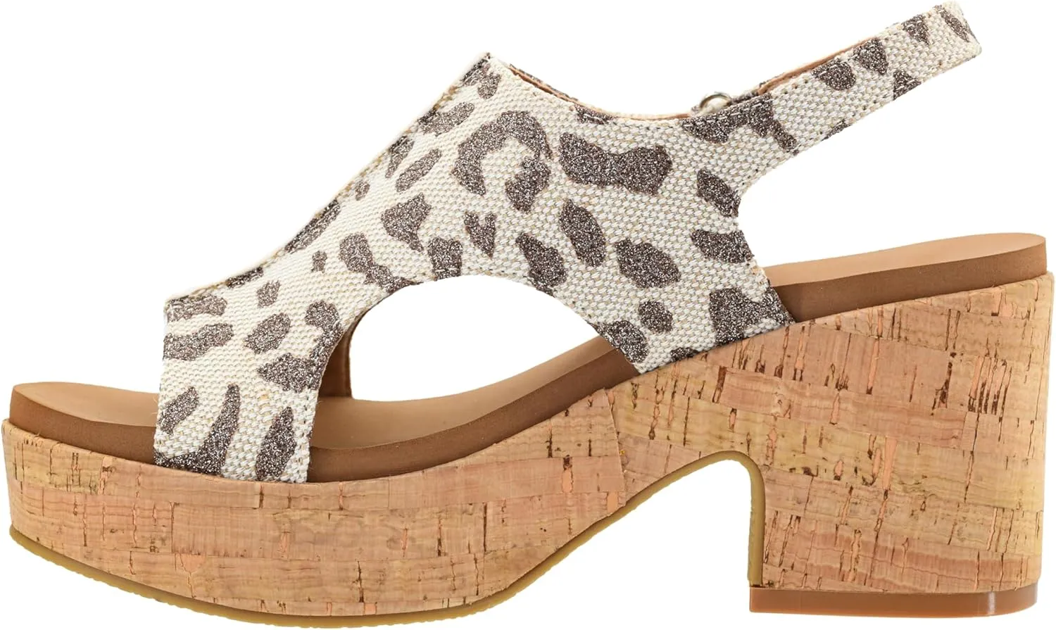 Corkys Footwear Women's Miss Carley Platform Sandal, 3 Inch Heel, Trendy And Comfortable Peep Toe with Adjustable Hook and Loop Strap, Year Round Wear