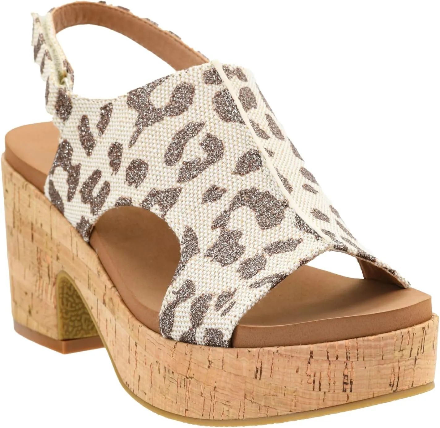 Corkys Footwear Women's Miss Carley Platform Sandal, 3 Inch Heel, Trendy And Comfortable Peep Toe with Adjustable Hook and Loop Strap, Year Round Wear