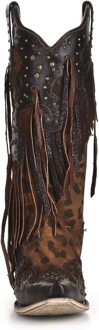 Corral Boot Company Womens Honey Goat Overlay Boot