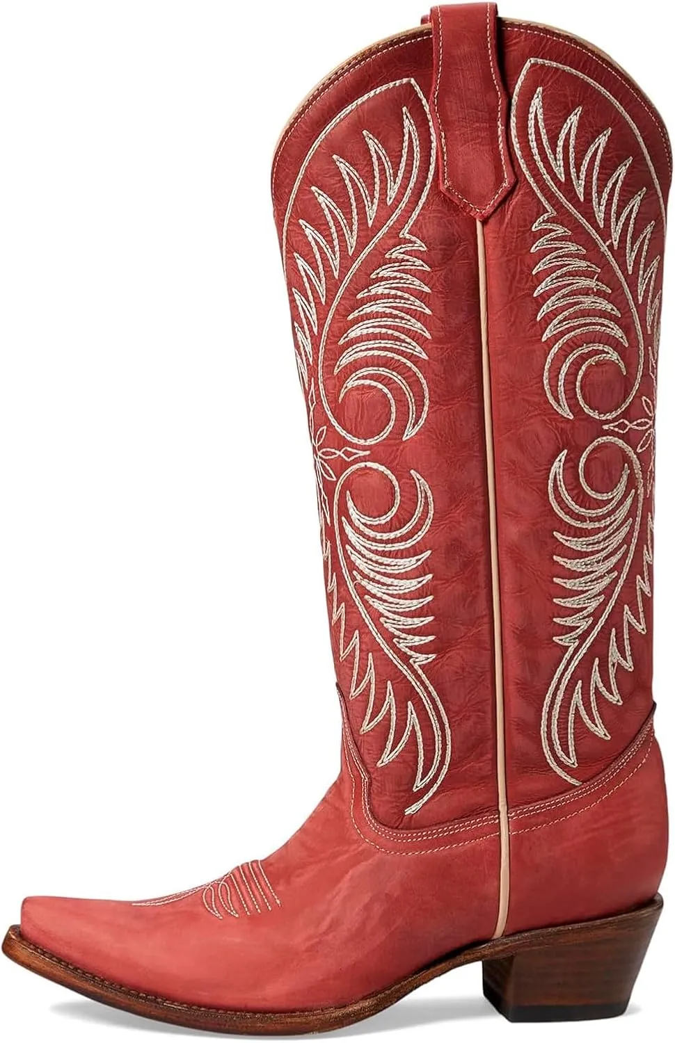 CORRAL Women's Circle G Embroidery Urban Western Outdoor Cowgirl Style Snip Toe Knee-High Pig Lining Cowhide Leather Boots