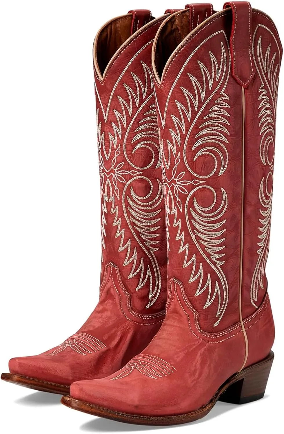 CORRAL Women's Circle G Embroidery Urban Western Outdoor Cowgirl Style Snip Toe Knee-High Pig Lining Cowhide Leather Boots