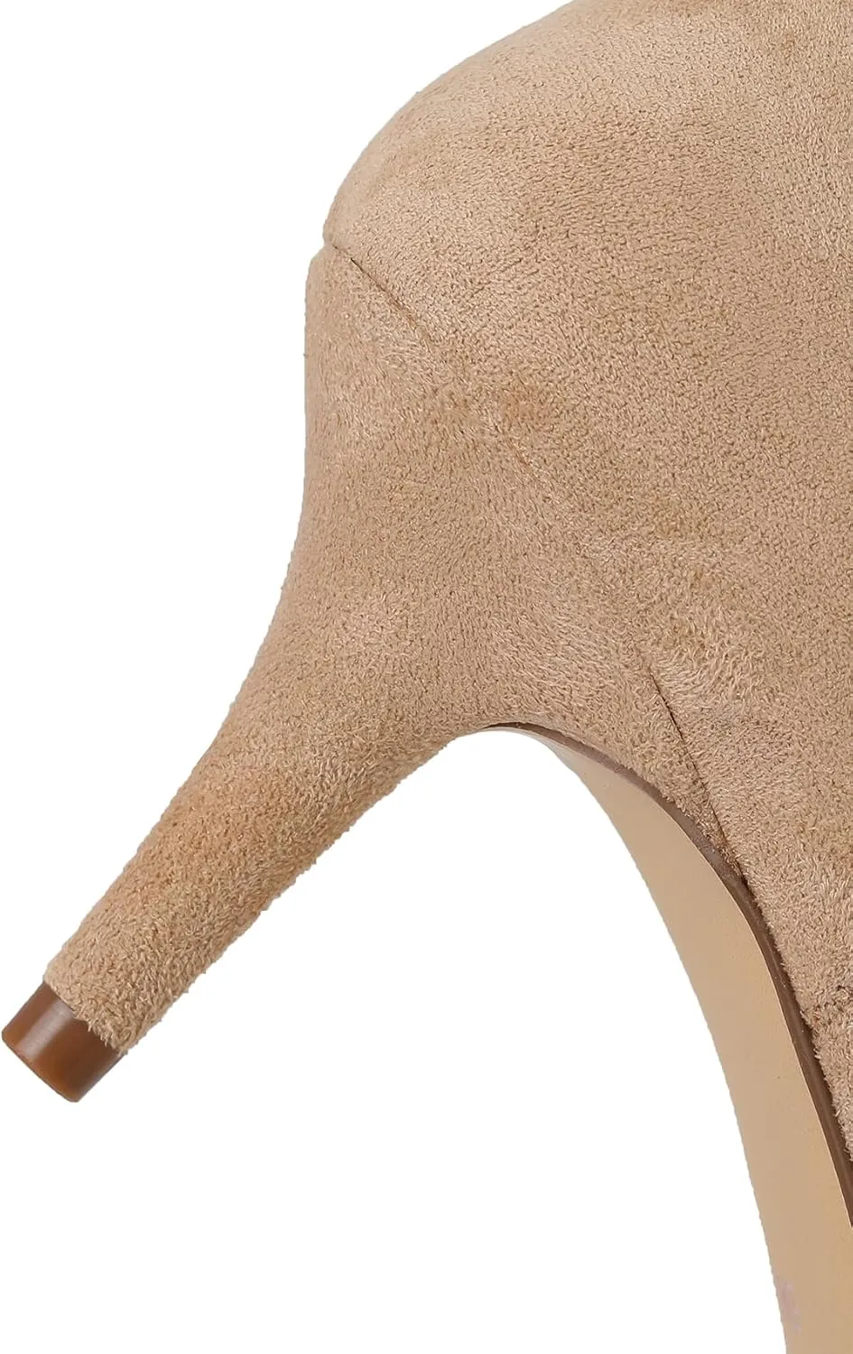 CosyFever Sexy Slouch Ankle Boots for Women with Fashion Mid Stiletto Heels Pointed Toe