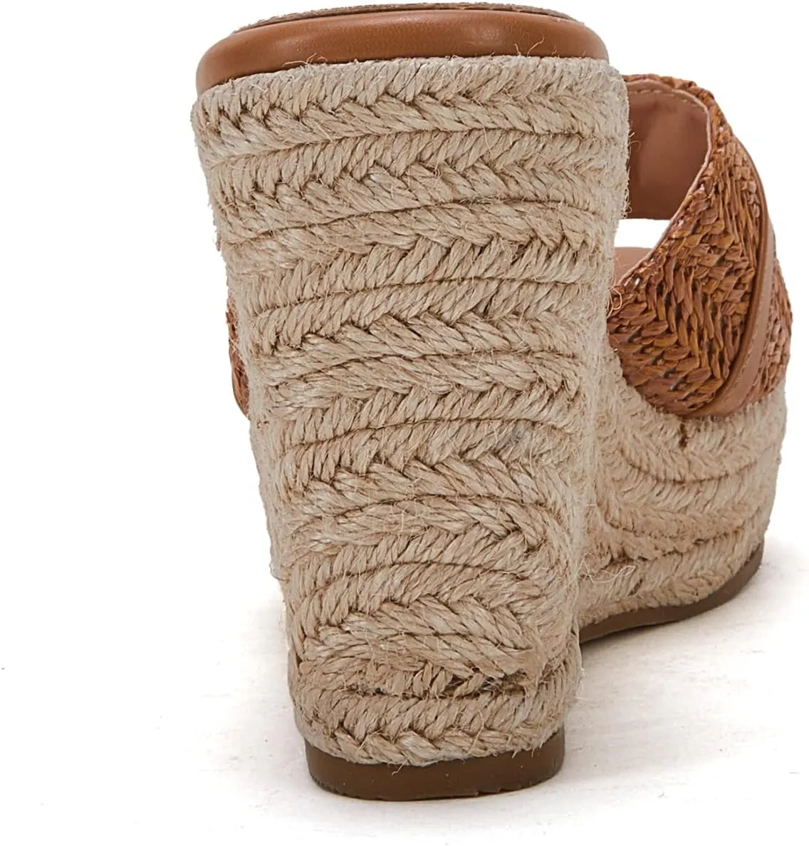 Coutgo Women's Wedge Sandals Platform Espadrille Heel Chain Slip On Casual Summer Slides