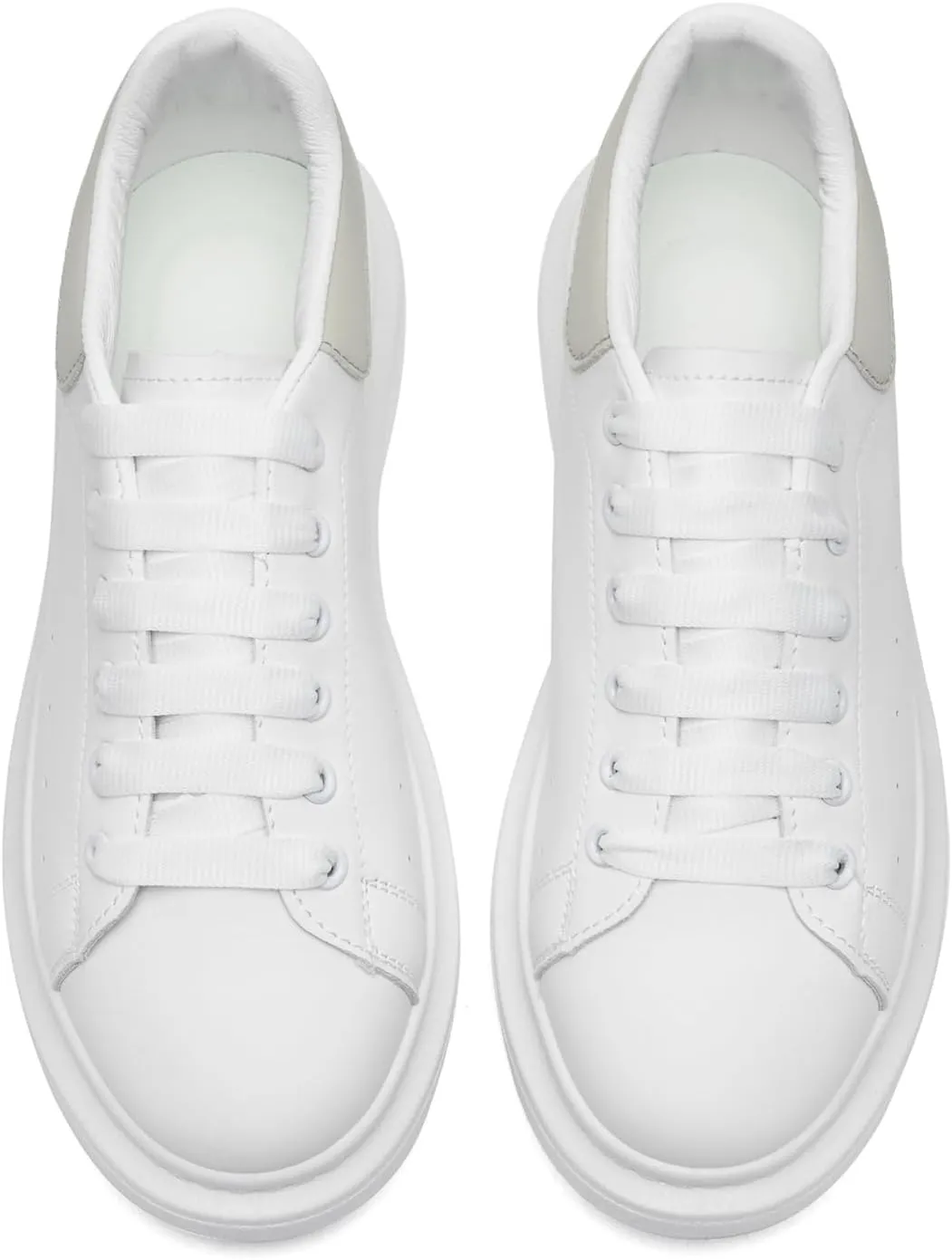COVS Platform White Sneakers for Women, Women's Fashion Sneakers, Leather Sneakers for Women Unisex Height Increase Shoes