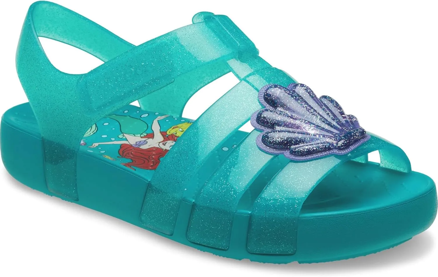 Crocs Disney Princess Isabella Glitter Sandals (Little Kid/Big Kid)
