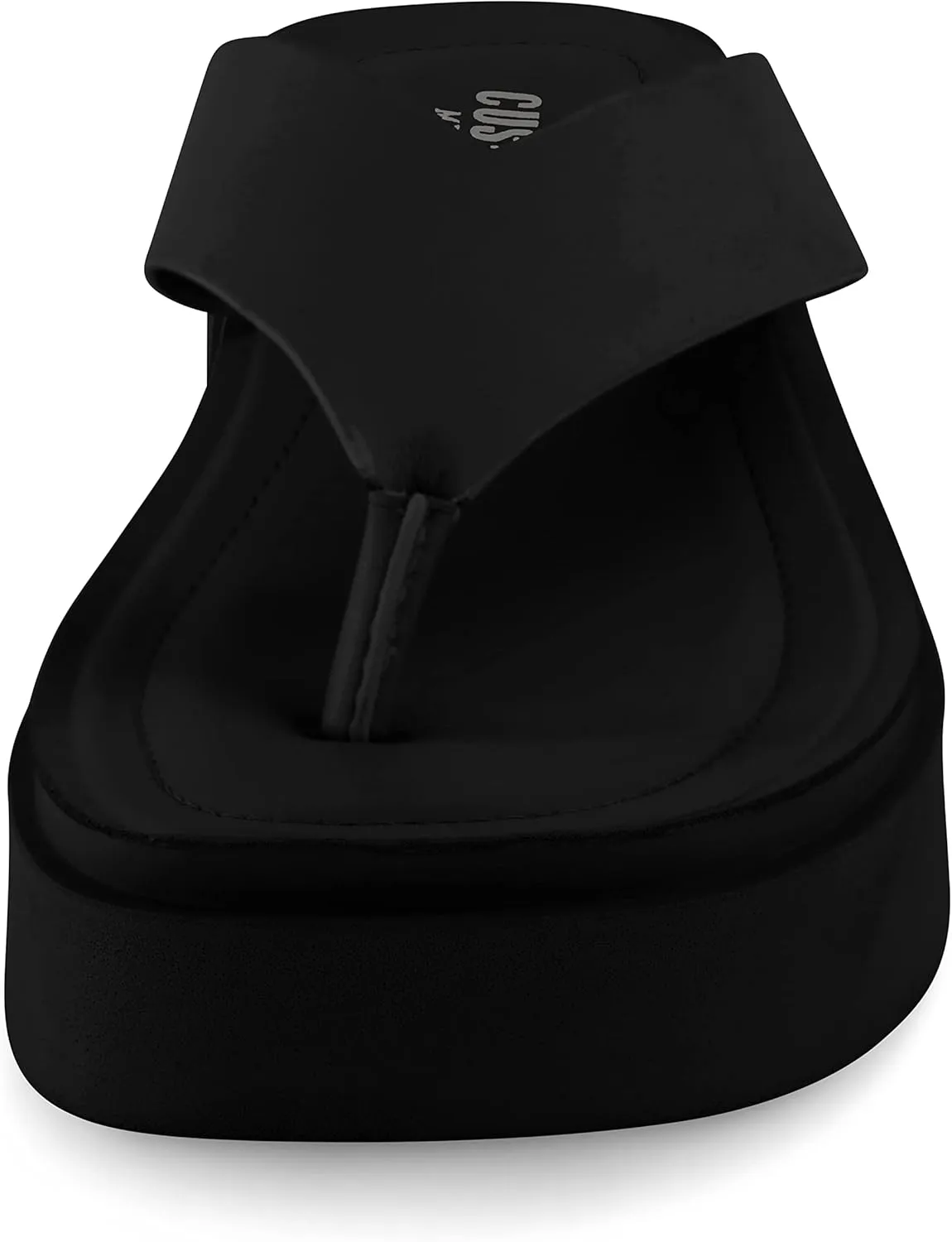 CUSHIONAIRE Women's Pippin thong platform sandal with  Memory Foam