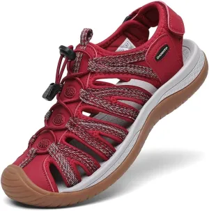 Dannto Women's Closed Toe Hiking Sandals Walking Water Sandal Comfort Athletic Sport Outdoor Sandals
