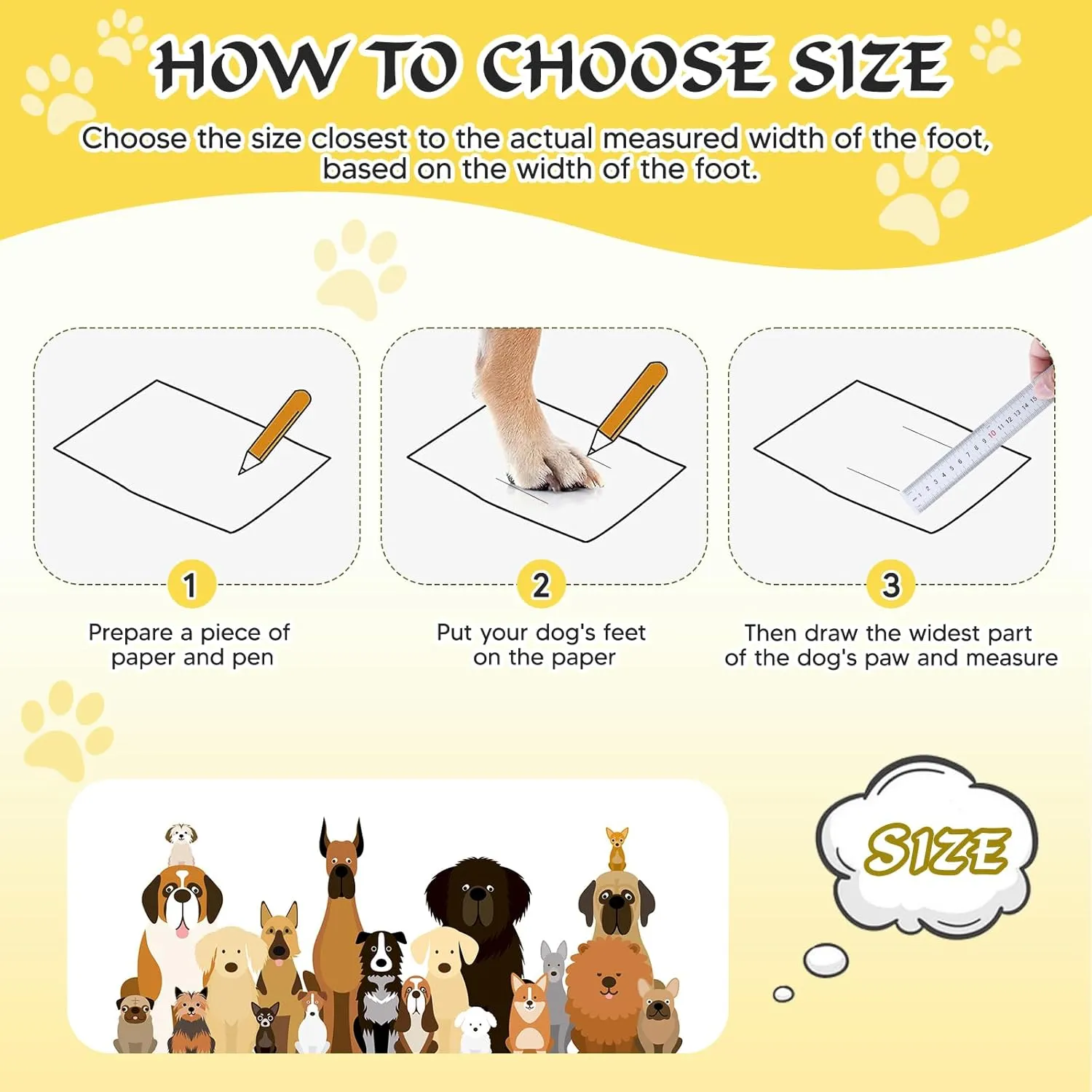 Dog Shoes, FISHOAKY Dog Shoes for Large Dogs, Anti Slip Dog Boots & Paw Protectors for Winter Snowy and Summer Hot Pavement, 4 Pack Dog Booties Waterproof for Large Size Dogs with Black (Size 8)