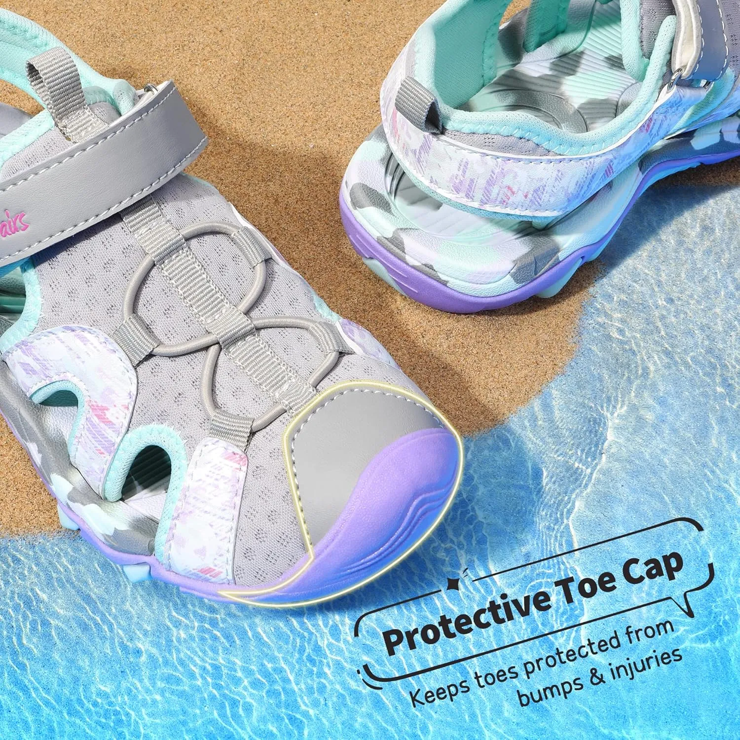 DREAM PAIRS Boys Girls Summer Outdoor Athletic Sport Sandals for Little/Big Kid
