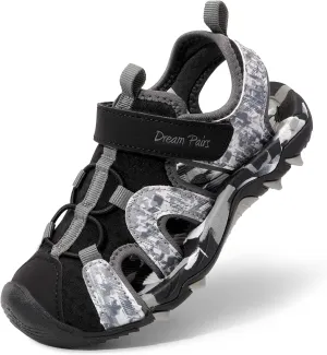 DREAM PAIRS Boys Girls Summer Outdoor Athletic Sport Sandals for Little/Big Kid
