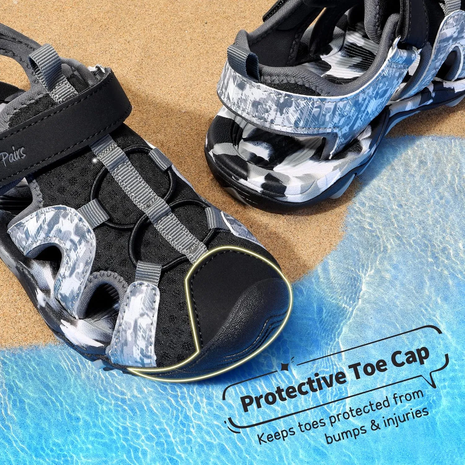 DREAM PAIRS Boys Girls Summer Outdoor Athletic Sport Sandals for Little/Big Kid